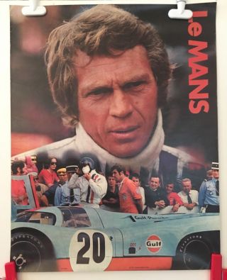 Le Mans Racing Movie Poster - Steve Mcqueen - 1971 - Scarce