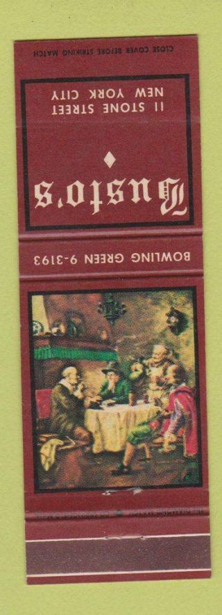 Matchbook Cover - Busto 