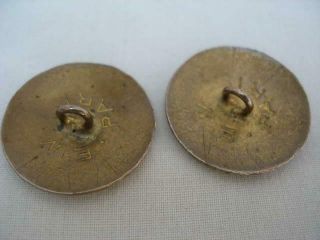 Two French Antique Enamel & Gilt Metal Buttons 4
