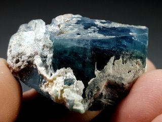 31 Grams Top Quality Blue Cap Tourmaline Crystal Specimen From Afg 5
