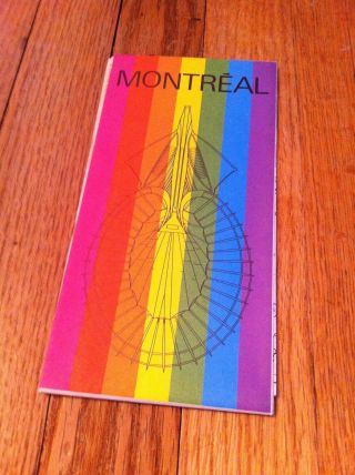 Vintage 1976 City Of Public Relations Montreal Canada Road Map Collector Rare
