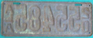1920 Alabama REPAINT license plate 2