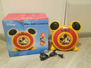 Disney Mickey Mouse Cd Player And Am/fm Radio - - Great