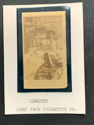 Lone Jack Cigarette Co.  Langtry