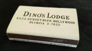 Matchbox - Dino ' s Lodge Hollywood CA Dean Martin Vintage 3