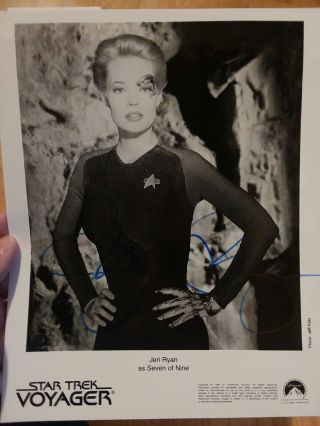 Jeri Lynn Ryan Borg Seven Of Nine On Star Trek: Voyager,  Autographed