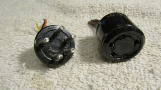 Vintage Amphenol Tube Speaker Preamp Amp Chassis 5 Pin Female Male Socket & Plug
