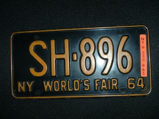 Ny 1964/65 License Plate World 
