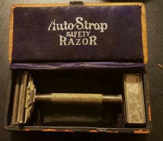 Vintage Auto Strop Safety Razor W/ Box