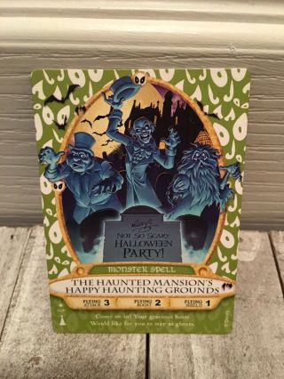 Haunted Mansion Halloween Card 2013 Disney Sotmk Sorcerers Magic Kingdom 03/p