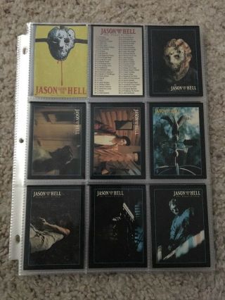 1993 Eclipse Friday 13th Jason Goes To Hell 1 - 110 Complete Card Set Nm - M