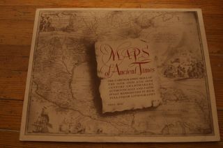 " Maps Of Ancient Times " Set Of 4 11 " X 14 " Color Lithographs North America Asia