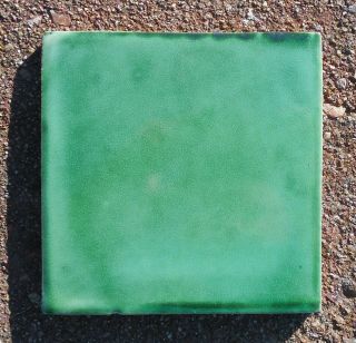 40 Talavera Mexican Pottery Tile 4 " X 4 " Washed Green Solid