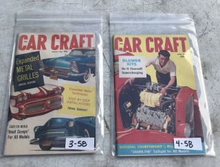 Car Craft 12 Issues 1958 Custom Small Magazines Rockabilly Hotrod Flathead 3