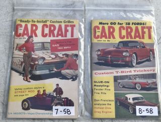Car Craft 12 Issues 1958 Custom Small Magazines Rockabilly Hotrod Flathead 5