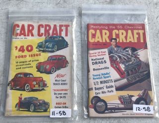 Car Craft 12 Issues 1958 Custom Small Magazines Rockabilly Hotrod Flathead 7