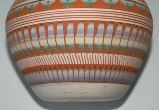 Older Navajo SUSIE CHARLIE Etched Pottery Bowl Native American 4