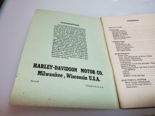 1948 HARLEY DAVIDSON MOTORCYCLE RIDERS HAND BOOK REVISED 1950 RARE 2