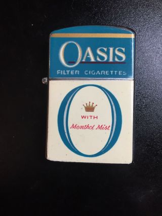 Vintage Oasis Filter Cigarettes Menthol Mist Lighter Box Continental Japan