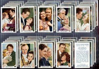 Tobacco Card Set,  Gallaher,  Film Partners,  Movie,  Actor,  Actress,  1935