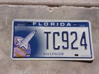 Florida Challenger License Plate Tc924