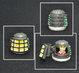 Pewter Hand Painted Thimble - Good King