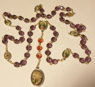 Handmade In The Usa Rosary Chaplet Of The Seven Sorrows Of Mary " Mater Dolorosa "