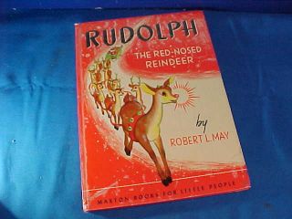 Orig 1939 Rudolph The Red Nose Reindeer Childrens Christmas Hard Cover Book