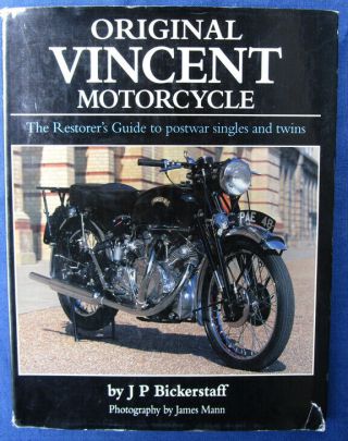 Vincent Hrd Vintage Motorcycle Book Black Lightning Shadow Comet Meteor Flash,