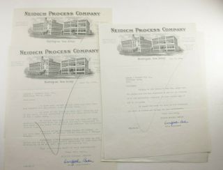 1929 Lamson Goodnow Neidich Process Co Burlington Nj Ribbons Ephemera P952e