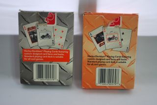 Harley Davidson Motorcylces Collector Poker Playing Cards x2 2
