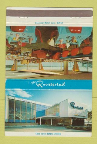 Matchbook Cover - The Roostertail Restaurant Detroit Mi 40 Strike