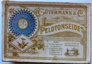 Germany Gütermann & Co Peloton Seide Device Antique Box Empty