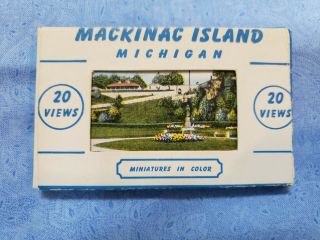 Vintage Mackinac Island Michigan Travel Souvenir Views 20 Painting Photos