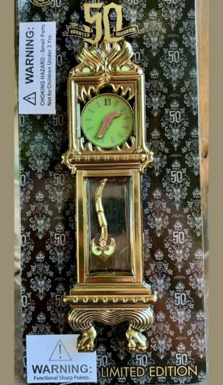 Disneyland Haunted Mansion 50th Anniversary Clock Le Pin