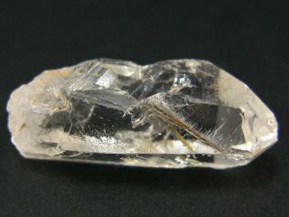 Brookite Crystal In Quartz From Brazil - 1.  1 "