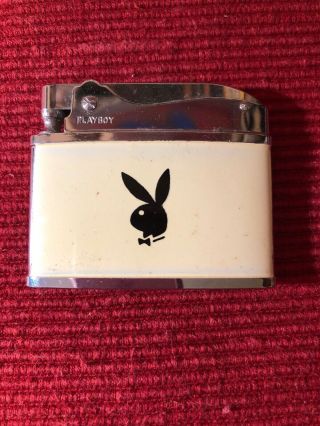 Vintage Playboy Lighter (unfired),  Cream With Black Bunny