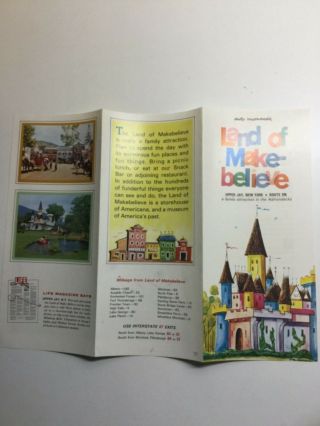 Old Land Of Make Believe Brochure - Upper Jay,  Ny