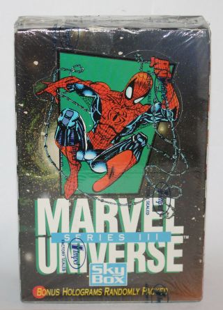 1992 Impel Marvel Universe Series 3 Trading Card Box