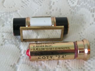 Vintage Metal Lipstick Tube Case 1940 