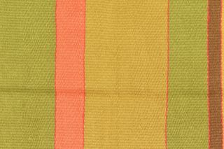 VTG Del Sol Inc Green Orange Yellow Woven Wool Saddle Blanket Rug with Bag 56x33 4