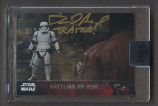 2018 Topps Star Wars Archives Signature David Acord Auto 10/38