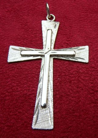 Catholic Bishops’ Estate Rare Vintage Dce Sterling Silver Cross Crucifix Pendant