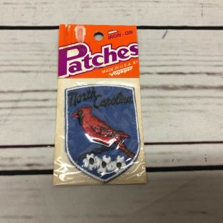 Vintage Nos Souvenir State Patch - North Carolina - Package