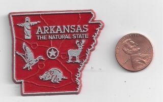 Arkansas Ar The Natural State Outline Map Magnet