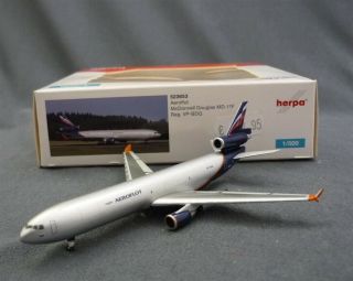 Herpa - Aeroflot Mcdonnell Douglas Md - 11f 1:500 Scale Die Cast Model Airline