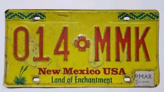 Vintage Mexico Us Car License Plate Collector Authentic State Classic Tags