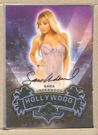 Sara Underwood 7 2014 Bench Warmer Hollywood Show Autograph Auto