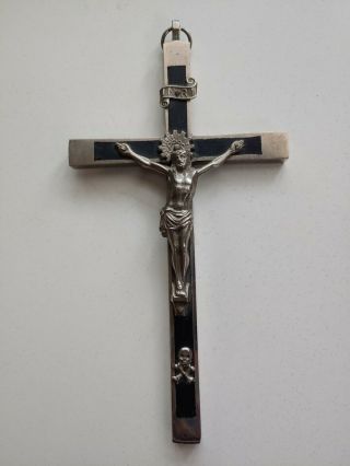 Antique Pectoral Crucifix Skull & Crossbones Golgotha Catholic Cross