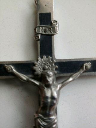 Antique Pectoral Crucifix Skull & Crossbones Golgotha Catholic Cross 6